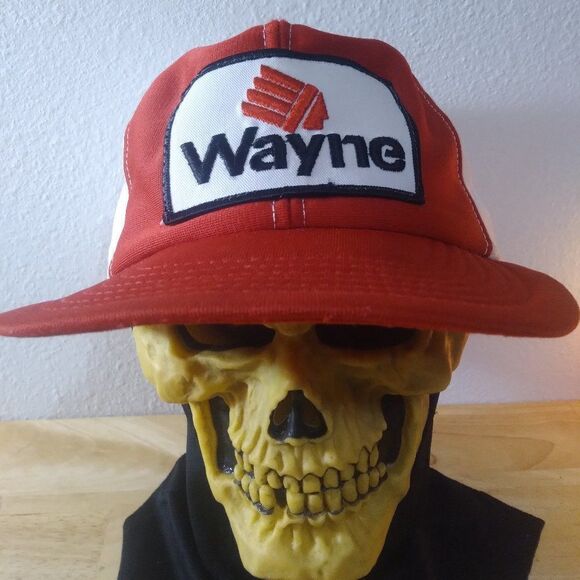Vintage Wayne Feed Patch Snap Back Trucker Hat - Picture 1 of 9